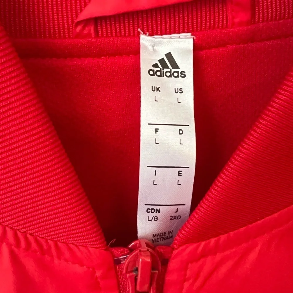 Adidas MLS New York Red Bulls Soccer Red On-Field Anthem Full-Zip Jacket Size L